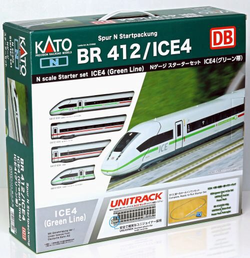 Kato K10960 DB AG Startset ICE4, 4-teilig + Schienen + Trafo